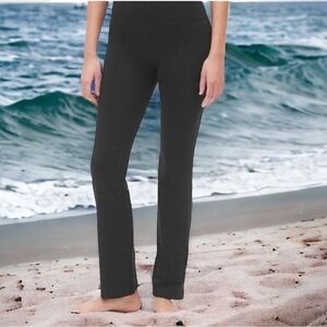 Gap Fit Women's Black Slim Straight Leggings M Hi Rise Compression Pocket VG